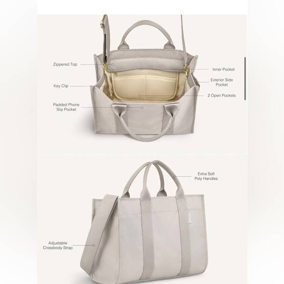 Canvelle Medium Everyday Tote - Limited Release Quilted Hunter Green NWT - Picture 5 of 9